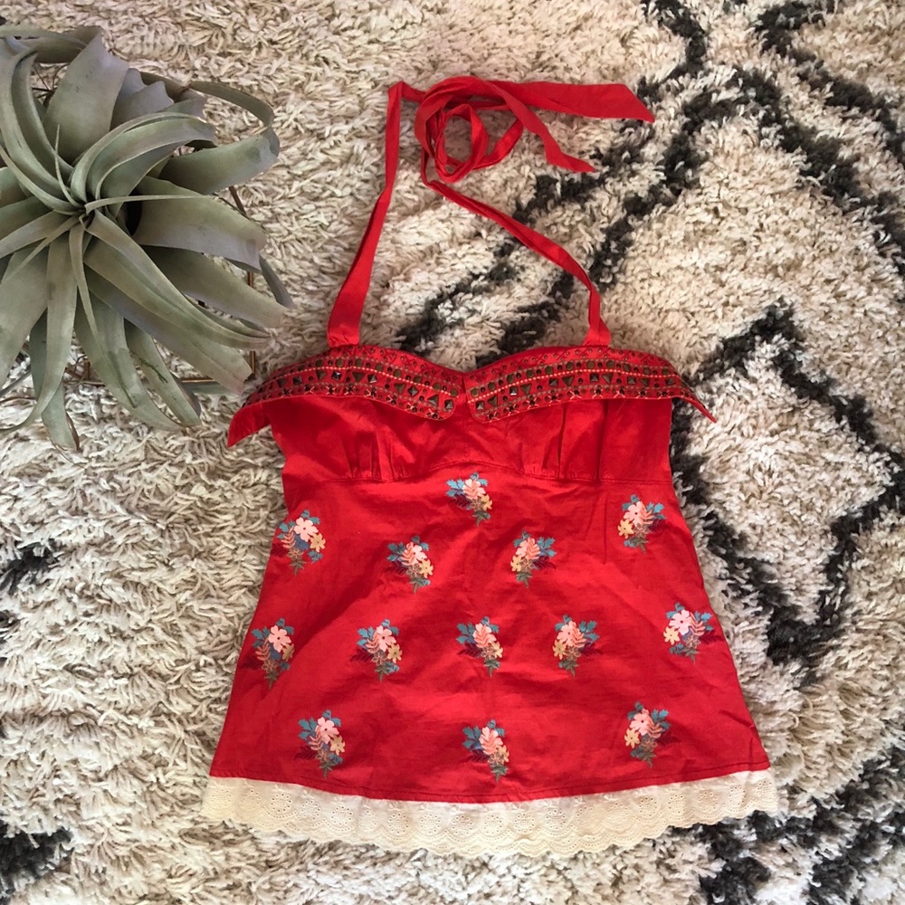 Anthropologie Halter Top